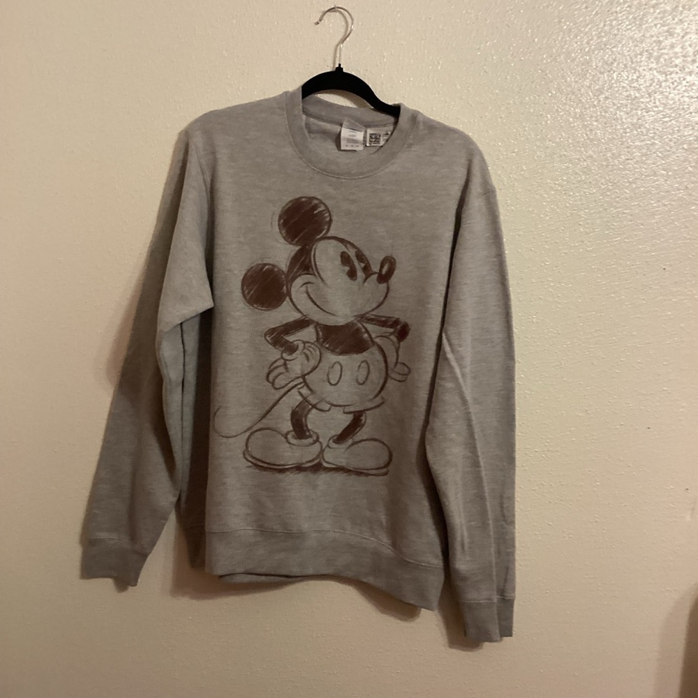 Disney Mickey Mouse & Friends Sketch Sweatshirt Size Medium New